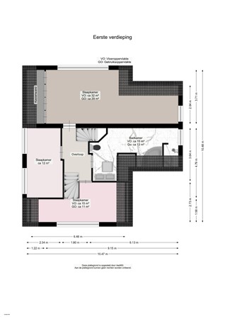 Floorplan - Marktstraat 1, 9363 GZ Marum